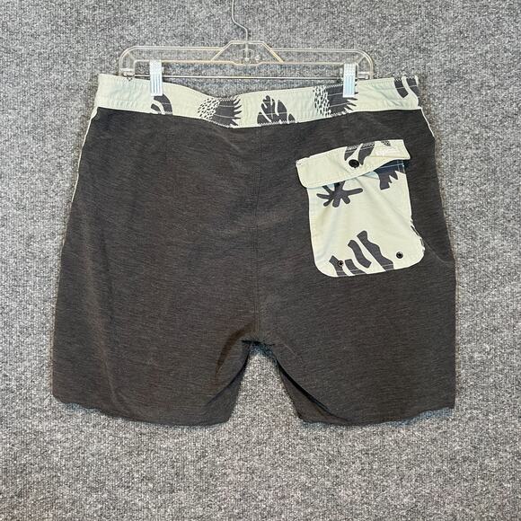 Rip Curl Swim Trunks Mens 38 Gray Lazy Days Board Shorts Surf Swim Lightweight - Picture 7 of 8